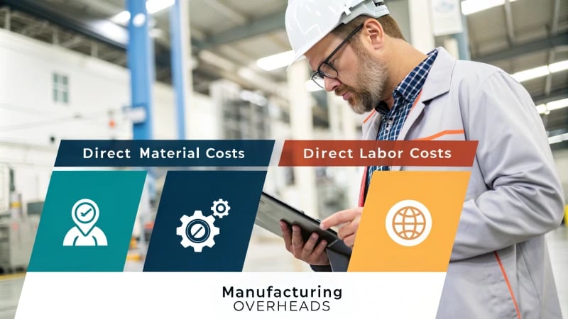 Infographic on manufacturing costs