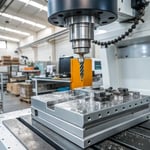 CNC machining center in an industrial workshop