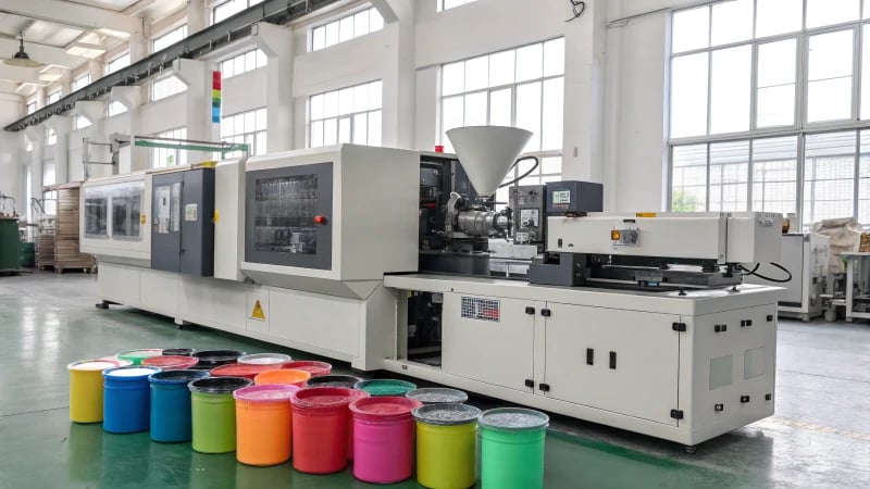 High-tech injection molding machine cooling plastic part