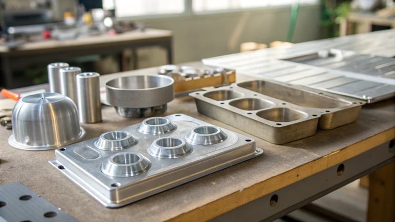 Mold Making Materials on Workbench Arrangement of mold making materials on a workbench