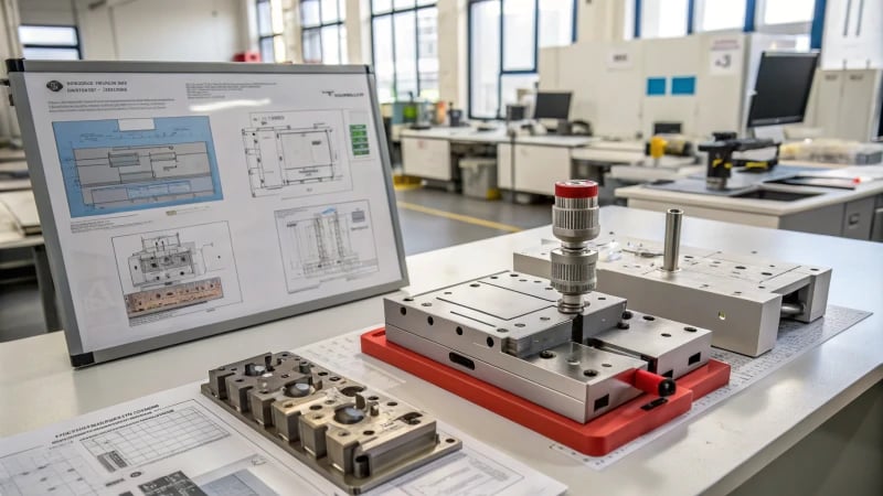 Photorealistic image of mold design and manufacturing process