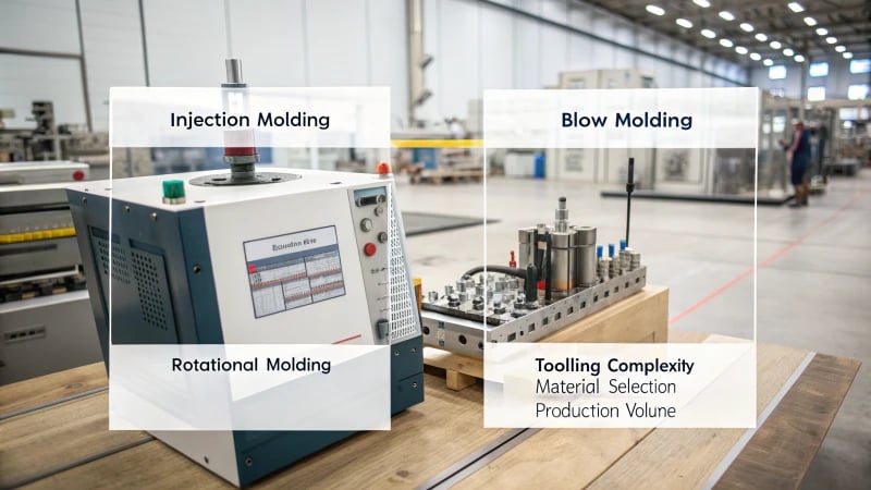 Comparison chart of different molding techniques in manufacturing