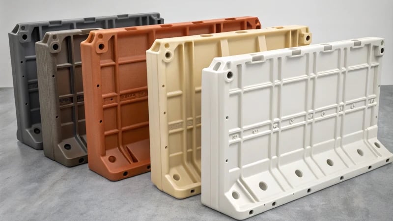 Intricately designed plastic product showcasing rotational molding.