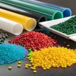 Colorful raw materials for extrusion process
